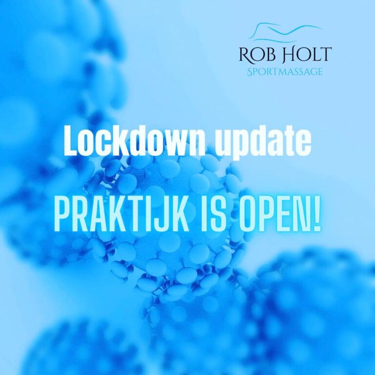 Lockdown update: Praktijk open