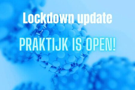 Lockdown update: Praktijk open